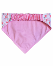 Load image into Gallery viewer, Pink background; backside of checkers with rose pattern
