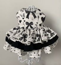 Load image into Gallery viewer, Black Hearts, Bows, and Floral Accents