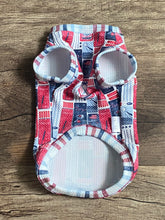 Load image into Gallery viewer, Liberty Lane dog tank top with patriotic-themed design details