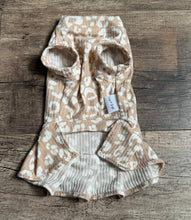 Load image into Gallery viewer, Tan Leopard Ruffle Dress