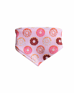 Pink bandana with donut pattern 
