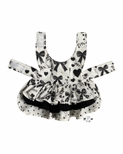 Load image into Gallery viewer, Black Hearts, Bows, and Floral Accents
