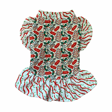 Load image into Gallery viewer, Christmas Tree Cake Ruffle Dress
