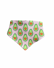 Load image into Gallery viewer, Pink bandana with avocado pattern 
